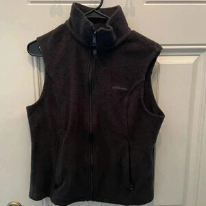 Columbia Black Fleece Vest Sz Medium